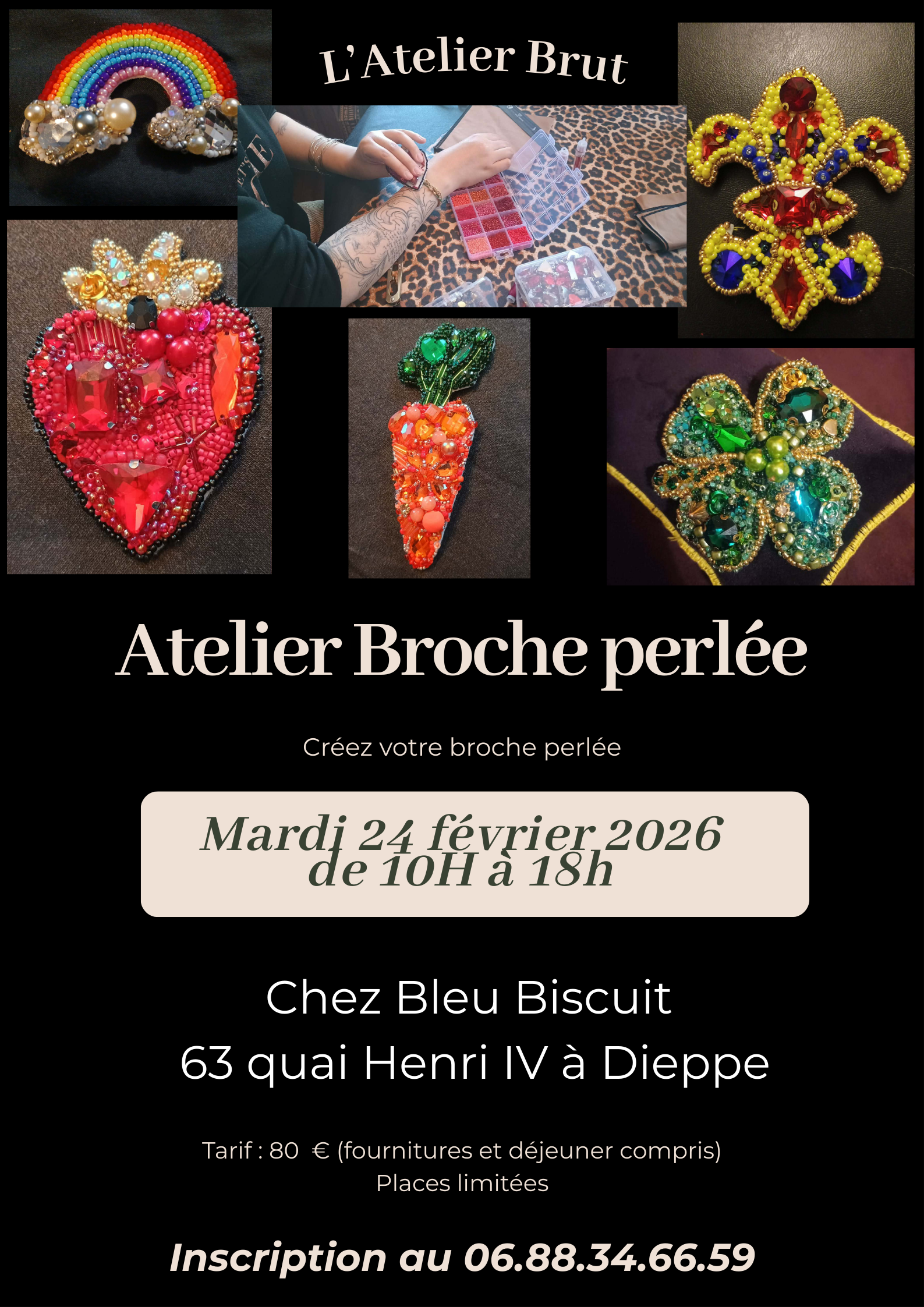 Atelier Broche perlée