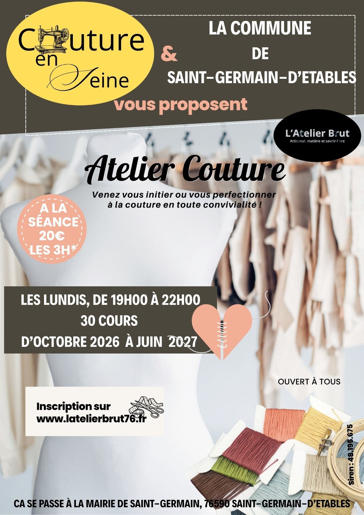 Atelier Couture : Projet libre