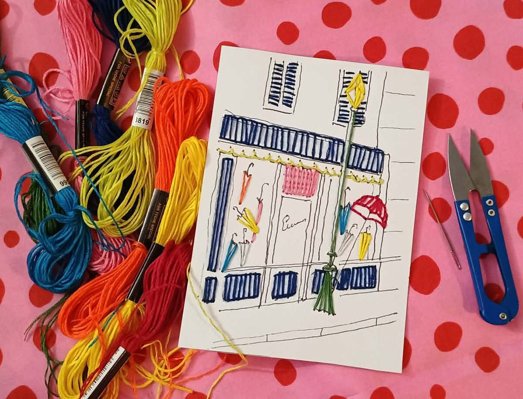 Atelier Broderie sur Carte