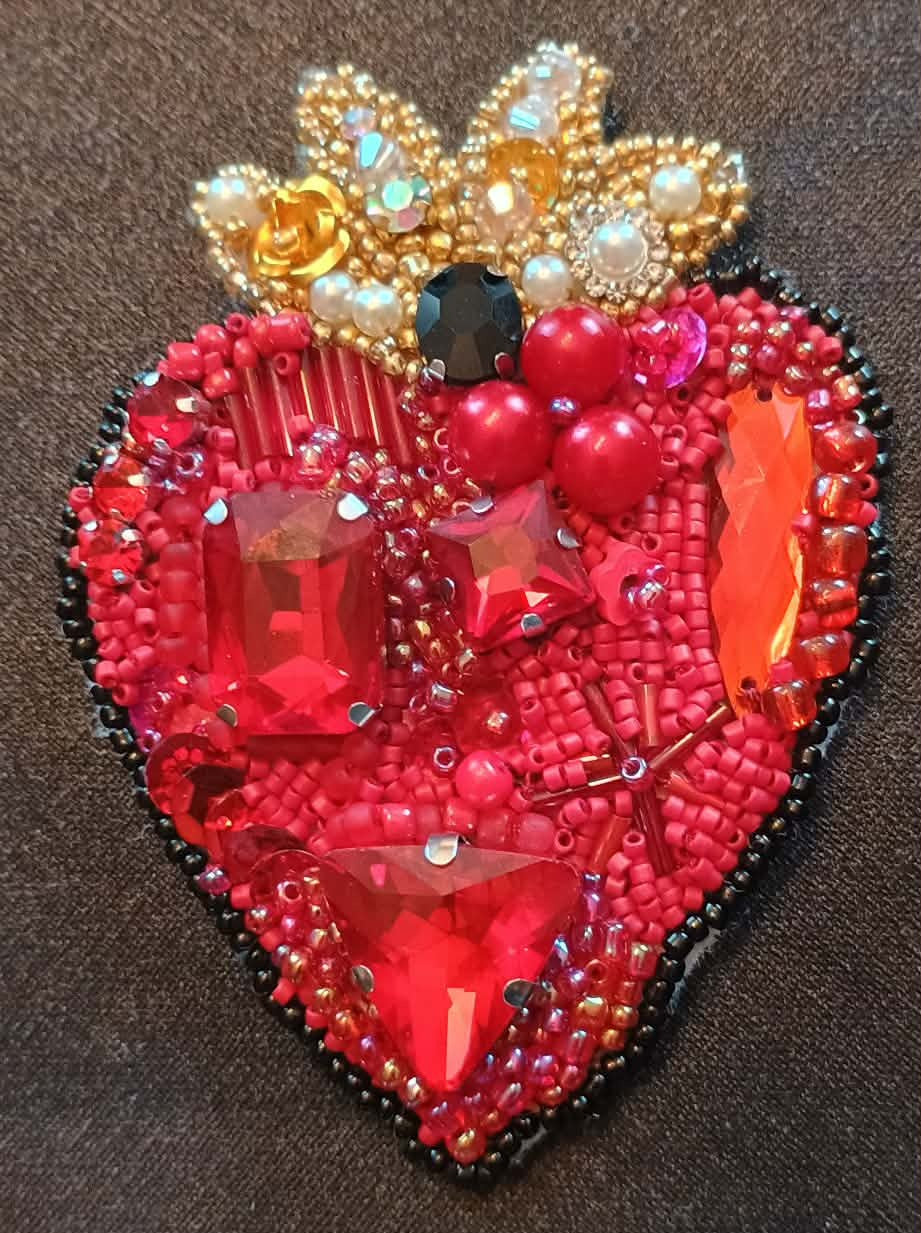 Atelier Bijoux -  Broche perlée