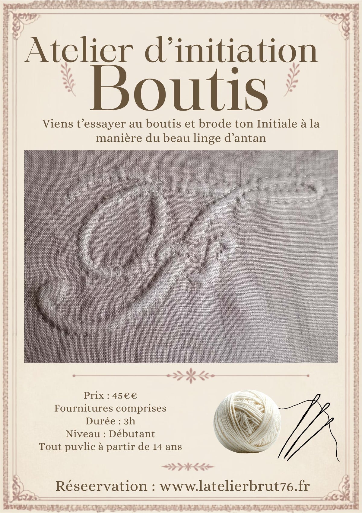 Atelier d'Initiation au Boutis