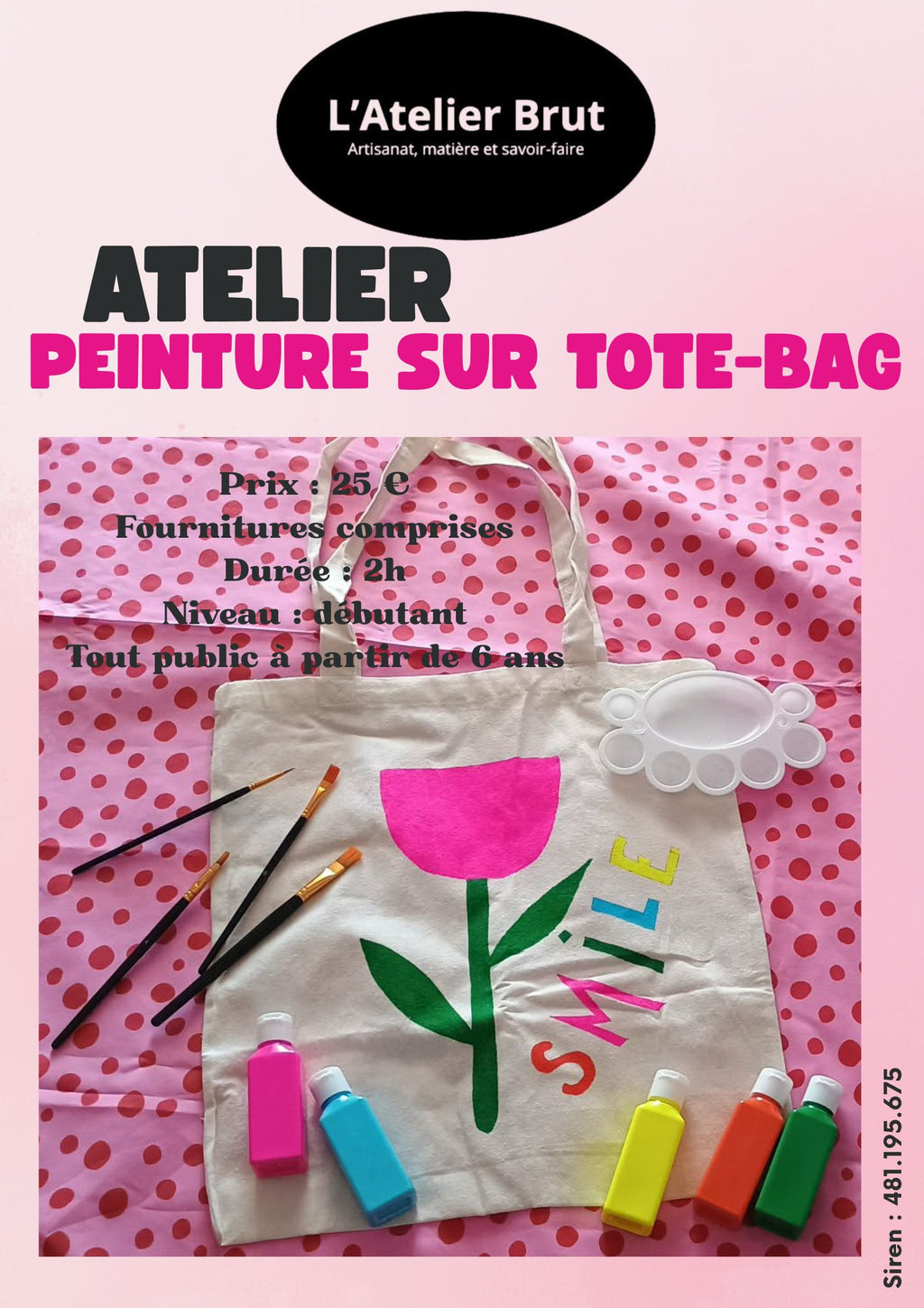 Atelier Peinture sur Tote-Bag