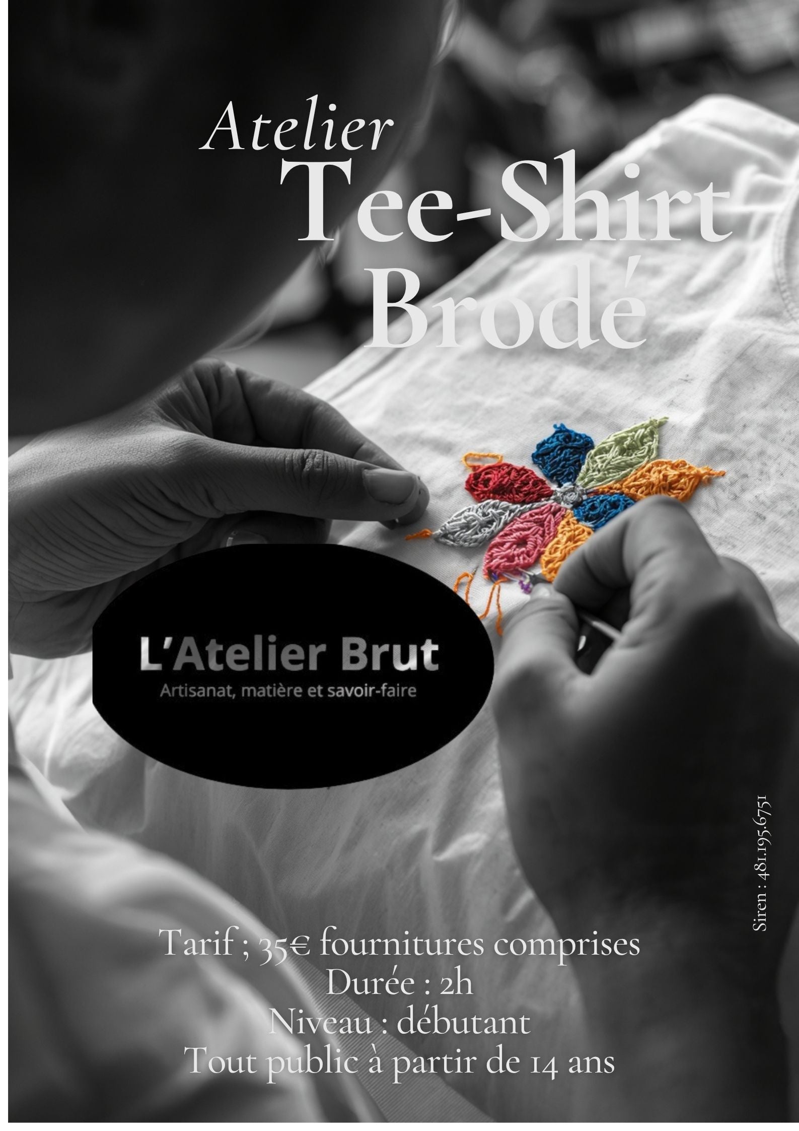 Atelier Broderie : Tee-shirt brodé