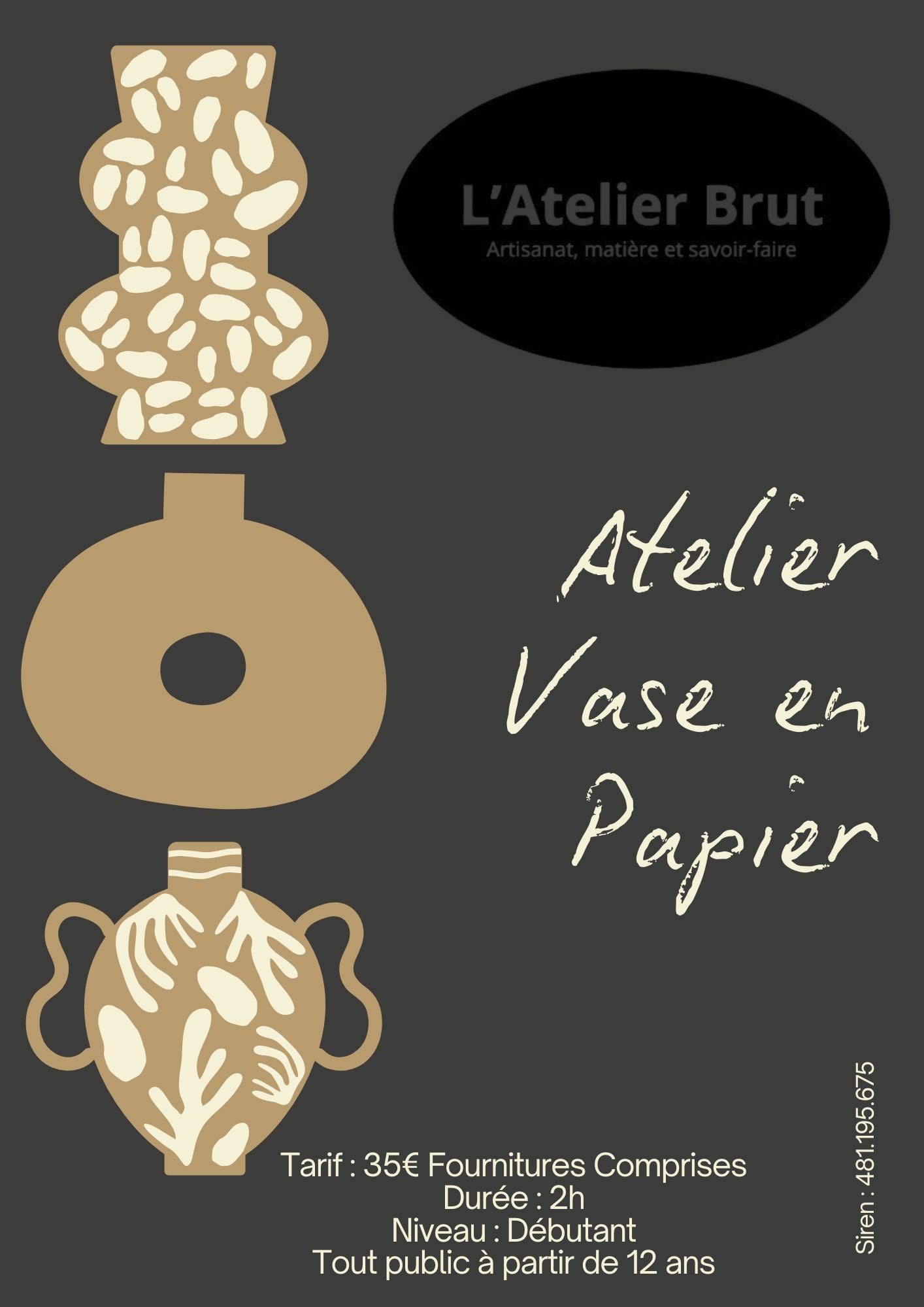 Atelier Vase en Papier