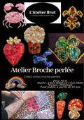 Atelier Bijoux -  Broche perlée