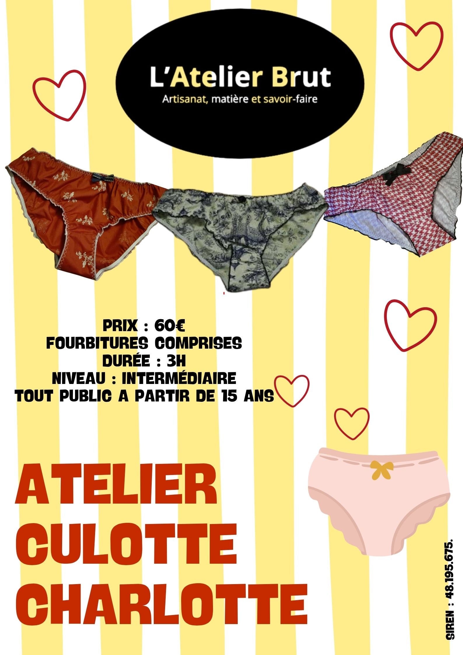 Atelier Couture : Culotte Charlotte