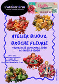 Atelier Bijoux -  Broche fleurie