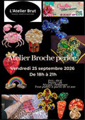 Atelier Bijoux -  Broche perlée