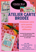 Atelier Broderie sur Carte