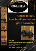 Atelier Bijoux - Boucles d'oreille en Pâte polymère