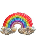 Broche perlée ARC-EN-CIEL