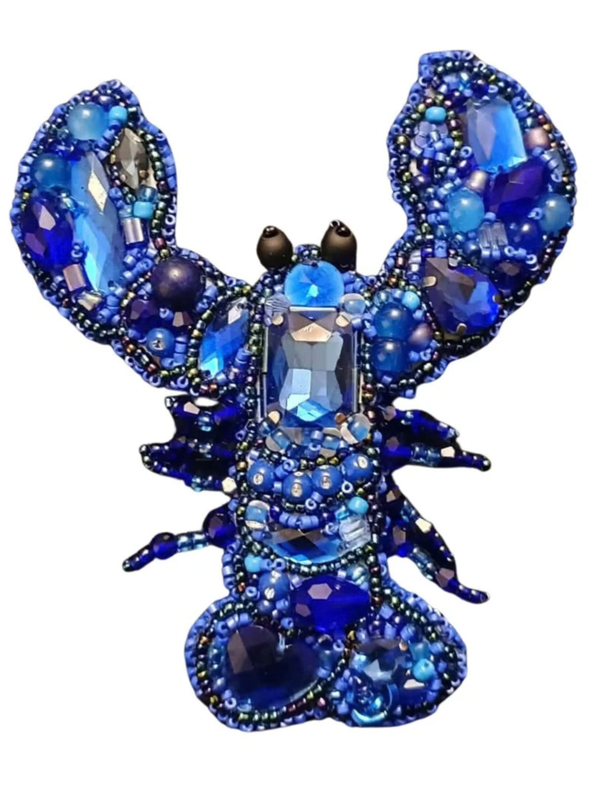 Broche perlée HOMARD