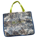 Sac FROUFROU Toile de Jouy Bleue/anses jaune fluo