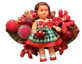 Broche POUPEE rouge