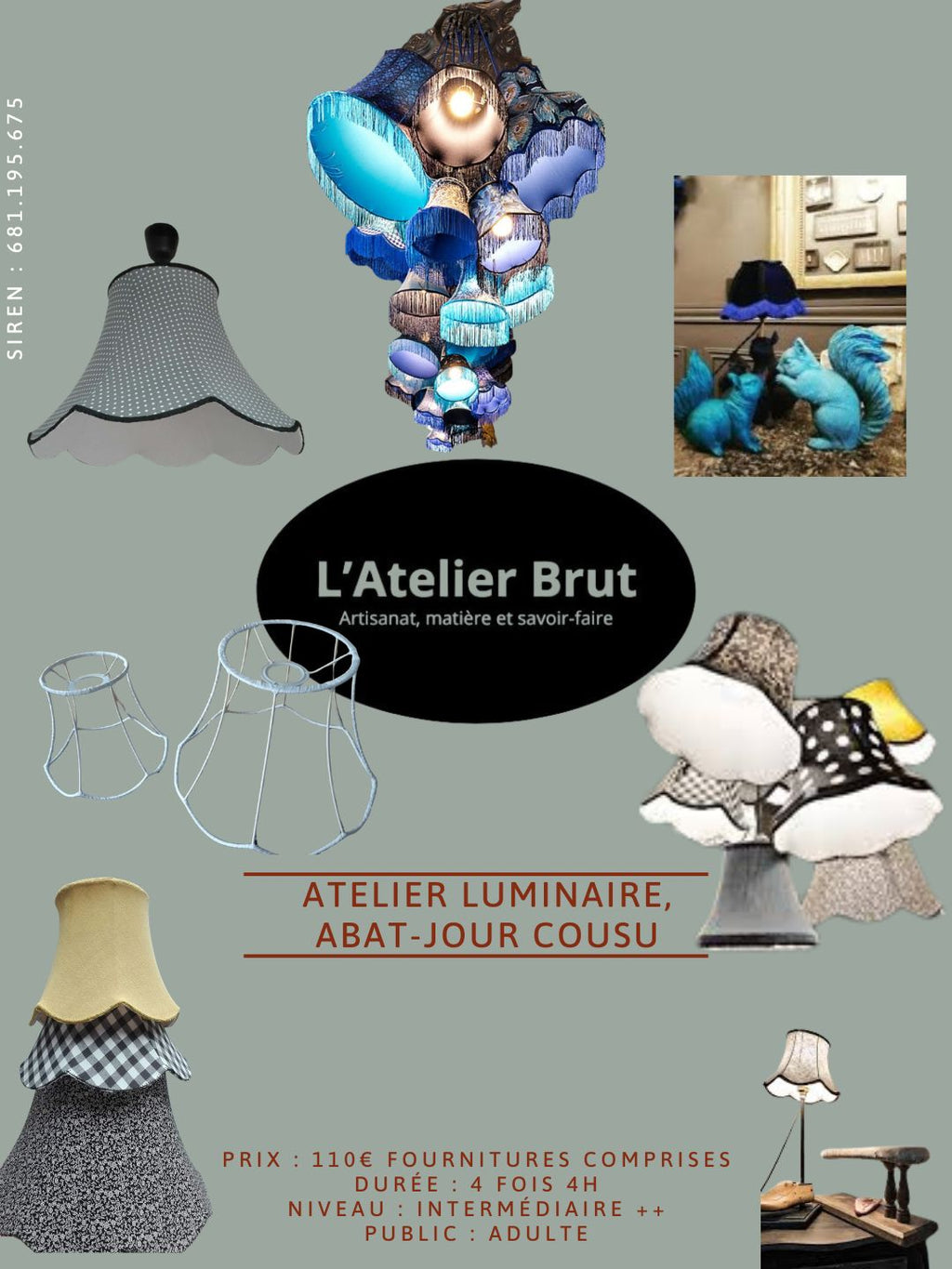 Atelier Luminaire : Abat-Jour Cousu