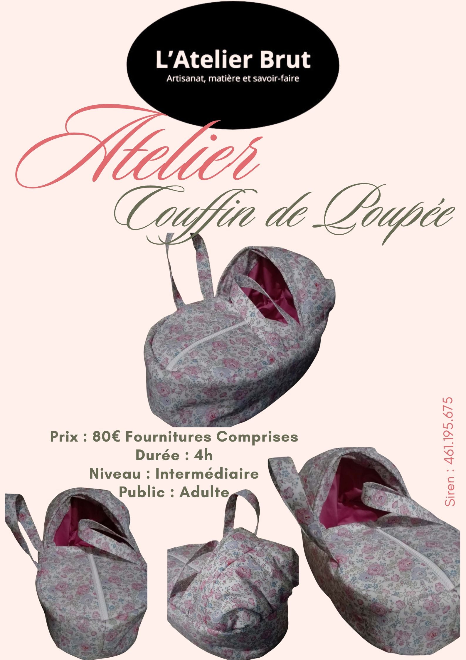 Atelier Couture : Couffin de Poupée