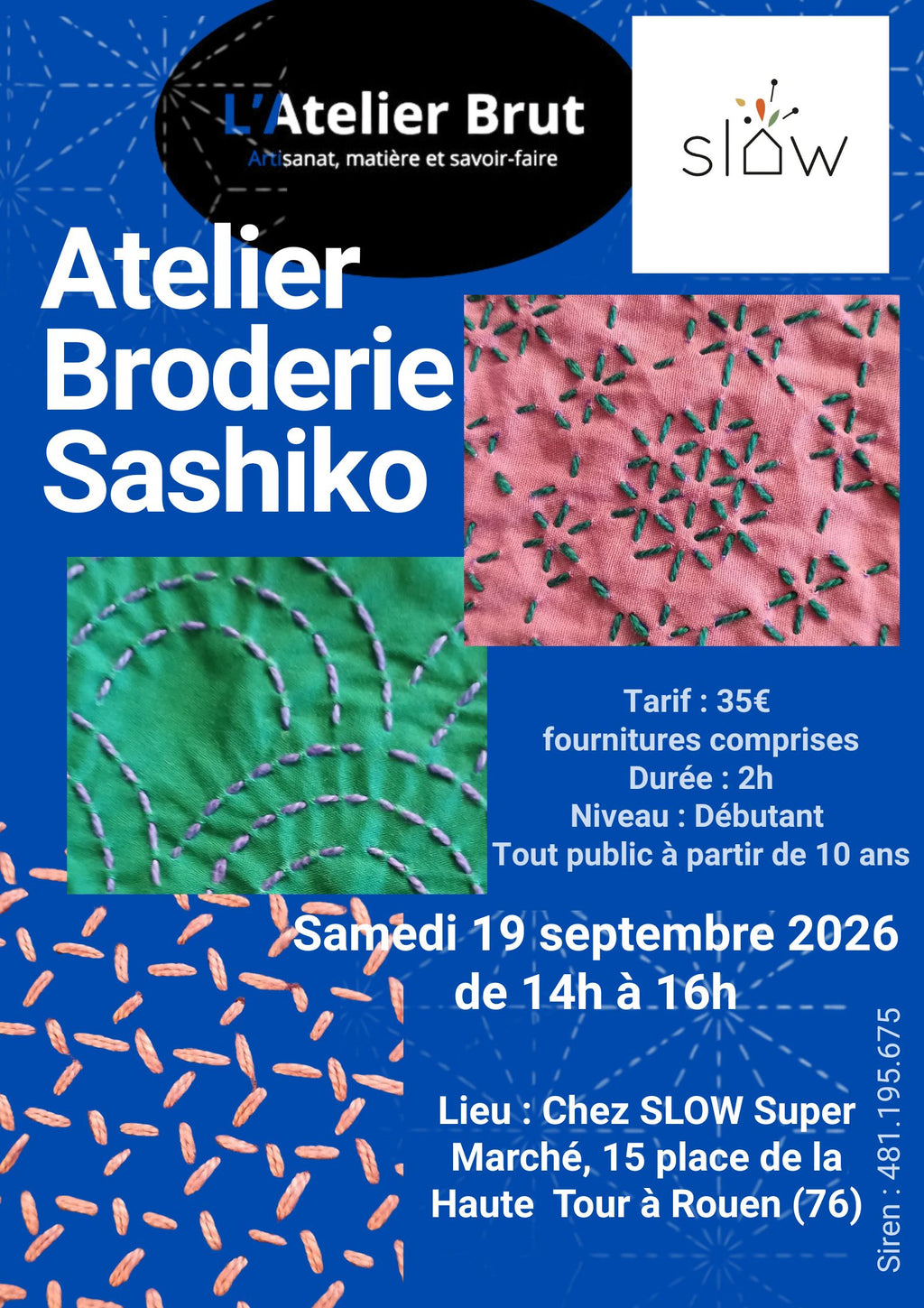 Atelier Broderie Sashiko