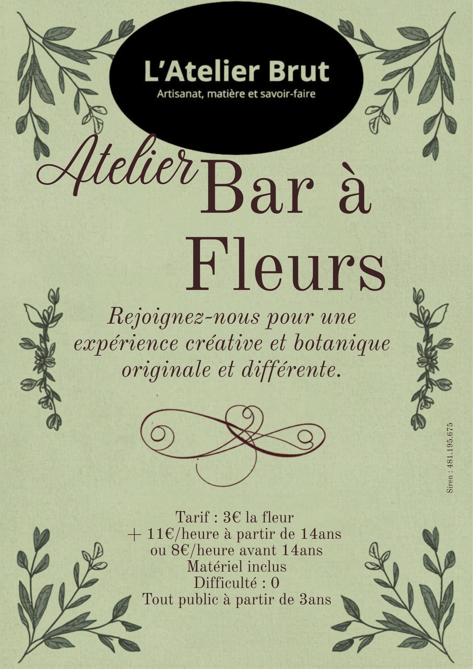 Bar à fleurs